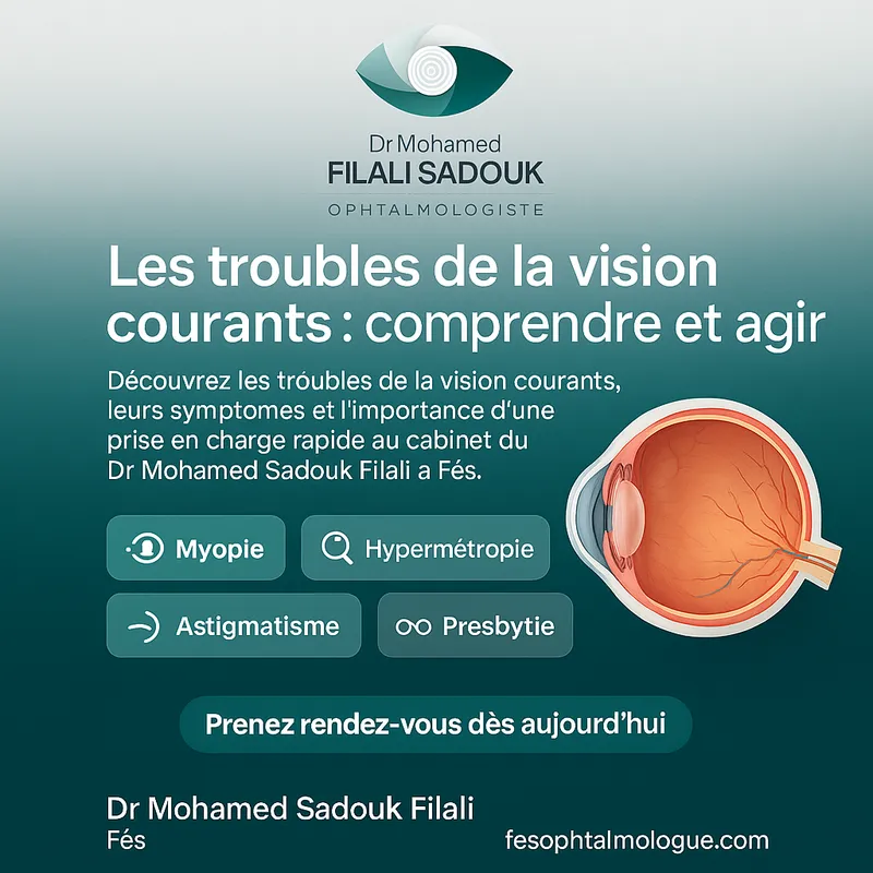 Photo 1 de Ophtalmologue Fès : Dr Filali Sadouk Mohamed cabinet d’Ophtalmologie