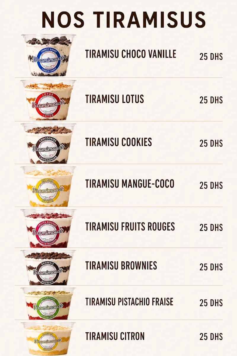 Photo 2 de TIRAMIMOUSS by AMIMOUSS FOOD