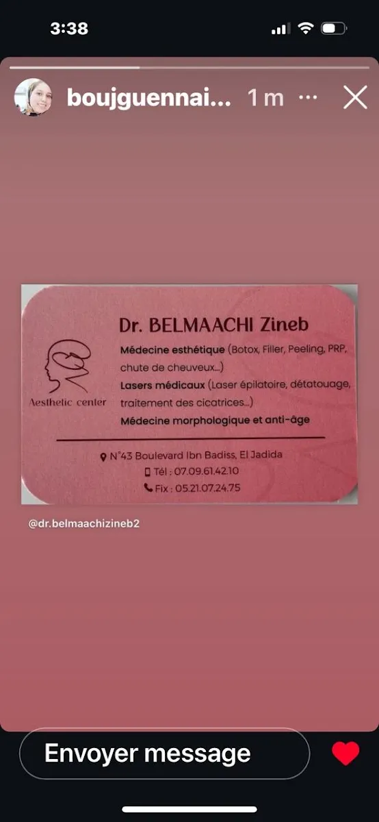 صورة 1 من Cabinet de Médecine Ésthetique Dr. Zineb Belmaachi