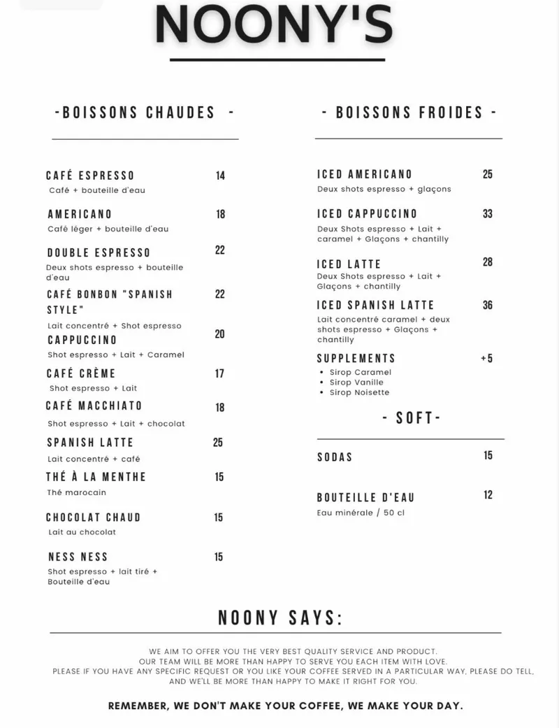 Photo 2 de Noony's Coffee